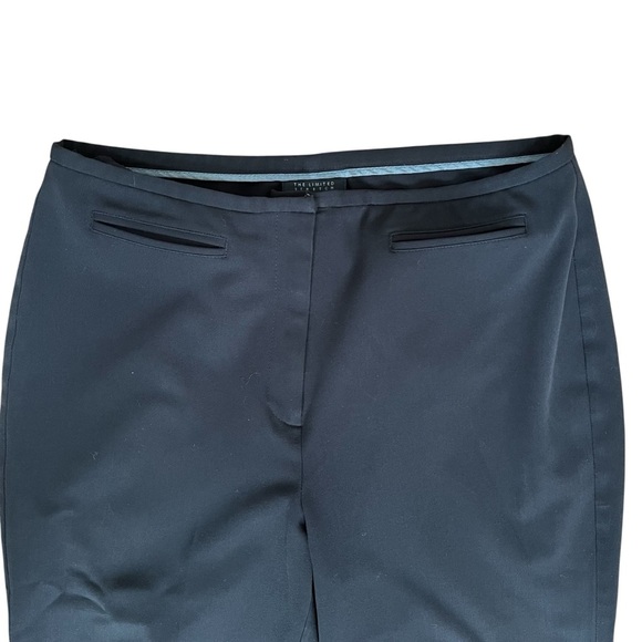 The Limited Stretch Size 12 Black Flat Front Dress Pants - Picture 2 of 7